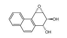 syn-1,2-trans-dihydroxy-3,4-epoxy-1,2,3,4-tetrahydrophenanthrene Structure