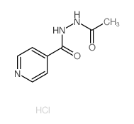 N-acetylpyridine-4-carbohydrazide结构式