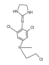 2,6-dichloro-N4-(2-chloro-ethyl)-N1-(4,5-dihydro-1H-imidazol-2-yl)-N4-methyl-benzene-1,4-diamine Structure