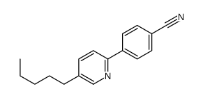 4-(5-pentylpyridin-2-yl)benzonitrile Structure