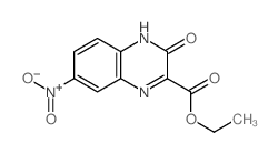 2-Quinoxalinecarboxylicacid, 3,4-dihydro-7-nitro-3-oxo-, ethyl ester Structure