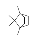 1,4,7,7-tetramethylbicyclo(2.2.1)heptane Structure