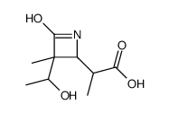 2-Azetidineaceticacid,3-(1-hydroxyethyl)-alpha,3-dimethyl-4-oxo-(9CI) structure