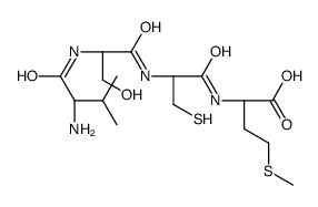 (2S)-2-[[(2R)-2-[[(2S)-2-[[(2S)-2-amino-3-methylbutanoyl]amino]-3-hydroxypropanoyl]amino]-3-sulfanylpropanoyl]amino]-4-methylsulfanylbutanoic acid结构式