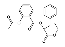 (2S)-1-Ethoxy-1-oxo-3-phenyl-2-propanyl 2-acetoxybenzoate Structure