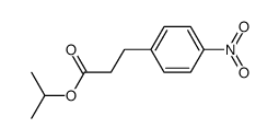 isopropyl 3-(4-nitrophenyl)propionate Structure