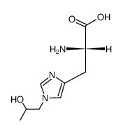 N-3'-(2-hydroxypropyl)histidine结构式