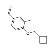 Benzaldehyde, 4-(cyclobutylmethoxy)-3-methyl- (9CI) Structure