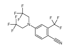 4-[bis(2,2,2-trifluoroethyl)amino]-2-(trifluoromethyl)benzonitrile Structure