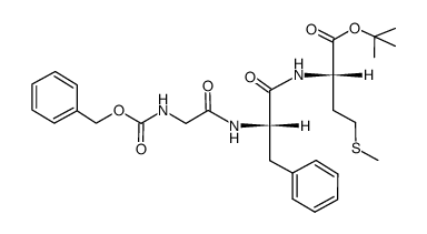 Z-Gly-Phe-Met-OBut结构式