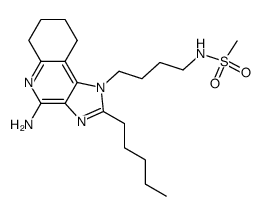 N-[4-(4-amino-2-pentyl-6,7,8,9-tetrahydro-1H-imidazo[4,5-c]quinolin-1-yl)-butyl]-methanesulfonamide Structure