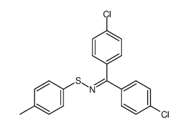 N-(bis(4-chlorophenyl)methylene)-S-(p-tolyl)thiohydroxylamine结构式