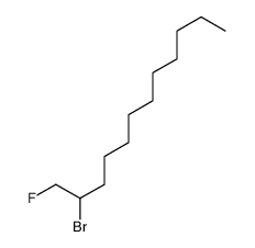 2-bromo-1-fluorododecane Structure