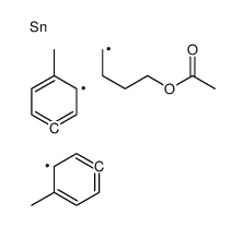 4-bis(4-methylphenyl)stannylbutyl acetate Structure