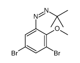 tert-butyl-(3,5-dibromo-2-methoxyphenyl)diazene Structure
