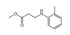 methyl 3-(2-methylanilino)propionate结构式