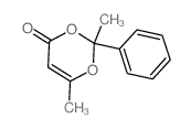 4H-1,3-Dioxin-4-one,2,6-dimethyl-2-phenyl- Structure