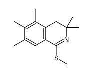 3,3,5,6,7-pentamethyl-1-methylsulfanyl-4H-isoquinoline Structure