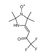 4-(3,3,3-trifluoro-2-oxo-propylidene)-2,2,5,5-tetramethylimidazolidin-1-oxyl结构式