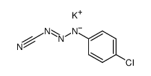 1-(p-chlorophenyl)-3-cyanotriazene potassium salt Structure