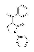 3-Benzoyl-1-phenyl-2-pyrrolidinon结构式