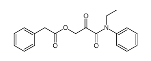 3-(ethyl(phenyl)amino)-2,3-dioxopropyl 2-phenylacetate Structure
