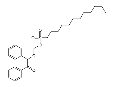 (2-oxo-1,2-diphenylethoxy)methyl dodecane-1-sulphonate structure