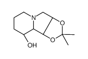 1,2-ISOPROPYLIDENE SWAINSONINE Structure