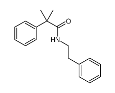 Benzeneacetamide, α,α-dimethyl-N-(2-phenylethyl) Structure