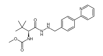 L-Valine, N-(methoxycarbonyl)-3-methyl-, 2-[[4-(2-pyridinyl)phenyl]methyl]hydrazide Structure