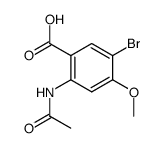 2-acetylamino-5-bromo-4-methoxy-benzoic acid结构式