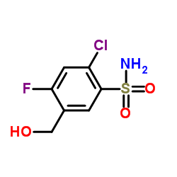 2-Chloro-4-fluoro-5-(hydroxymethyl)benzenesulfonamide Structure