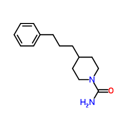 4-(3-PHENYL-PROPYL)-PIPERIDINE-1-CARBOXAMIDE结构式