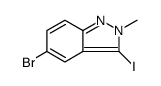 5-溴-3-碘-2-甲基-2H-吲唑结构式