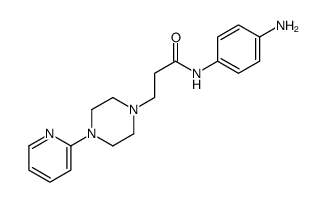 N-(4-aminophenyl)-4-(2-pyridinyl)-1-Piperazinepropanamide Structure