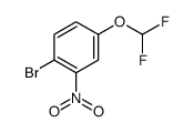 1-bromo-4-(difluoromethoxy)-2-nitrobenzene Structure