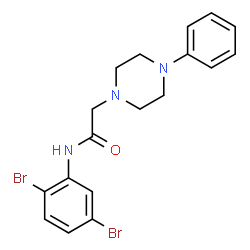 N-(2,5-DIBROMOPHENYL)-2-(4-PHENYLPIPERAZINO)ACETAMIDE picture