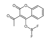 3-Acetyl-2-oxo-2H-chromen-4-yl difluoridoborate结构式