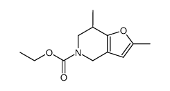 ethyl 2,7-dimethyl-4,5,6,7-tetrahydrofuro<3,2-c>pyridine-5-carboxylate结构式