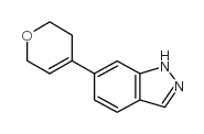 6-(3,6-二氢-2H-吡喃-4-基)-1H-吲唑结构式