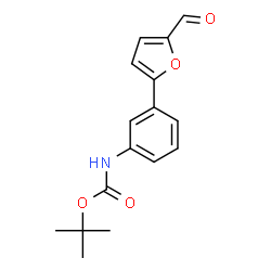 [3-(5-FORMYL-FURAN-2-YL)-PHENYL]-CARBAMIC ACID TERT-BUTYL ESTER结构式