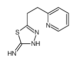 5-(2-pyridin-2-ylethyl)-1,3,4-thiadiazol-2-amine结构式