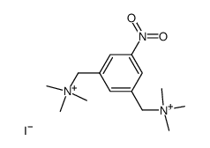 N,N'-<5-Nitro-1,3-phenylenbis(methylen)>bis(trimethylammonium)-diiodid Structure