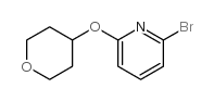 2-Bromo-6-(tetrahydropyran-4-yloxy)pyridine structure