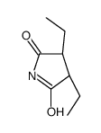 (3S,4S)-3,4-diethylpyrrolidine-2,5-dione结构式