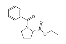 N-benzoyl S-proline ethyl ester Structure