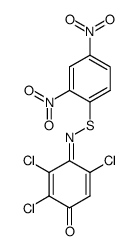 N-2,4-Dinitrophenylthio-2,3,5-trichloro-1,4-benzoquinone imine Structure