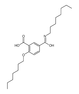 2-heptoxy-5-(octylcarbamoyl)benzoic acid Structure