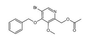 (4-(Benzyloxy)-5-Bromo-3-Methoxypyridin-2-Yl)Methyl Acetate Structure