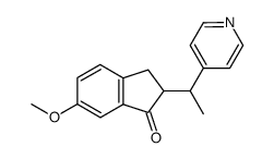 6-methoxy-2-(1-(4-pyridyl)ethyl)indanon Structure